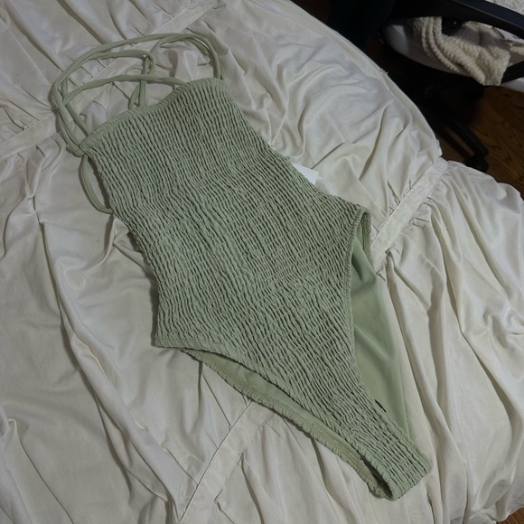 Anthropologie Charlie Holiday Sage One Piece - Picture 2 of 7